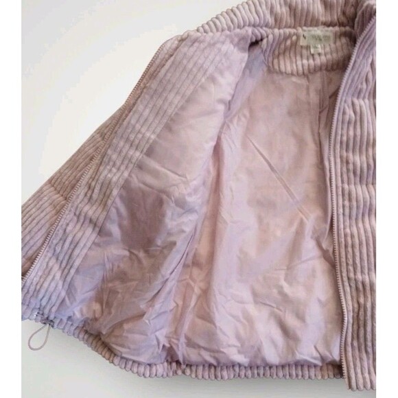Koolaburra by Ugg Corduroy Ribbed Coat Puffer Jacket Size L Dusty Pink - Picture 6 of 9